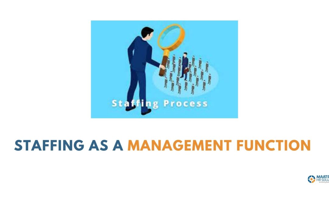 Staffing as a management function